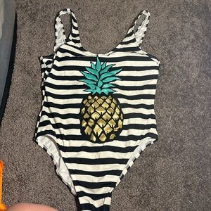 Striped Pineapple Swimsuit